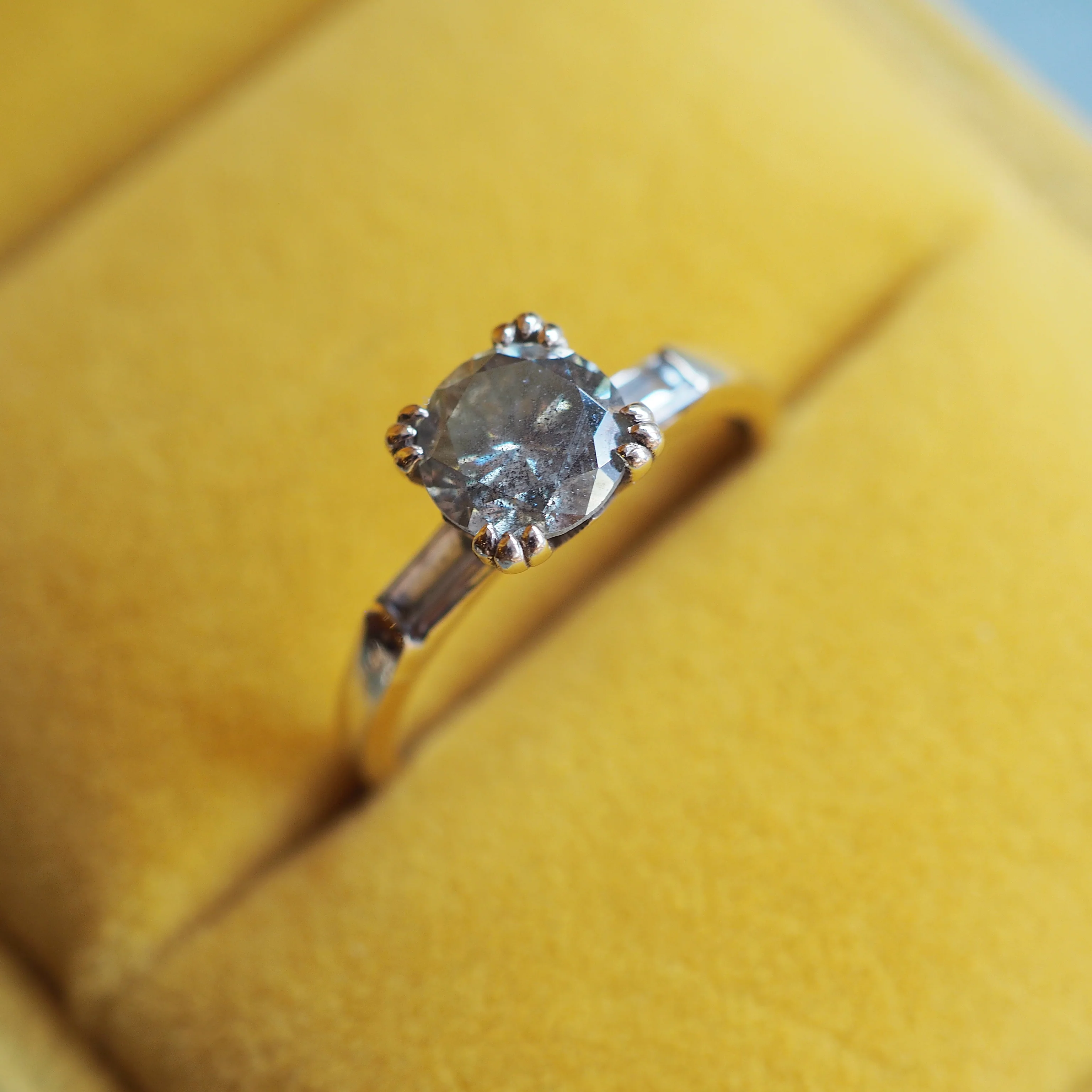 Champagen Salt & Peppa diamond Ring - Image 2