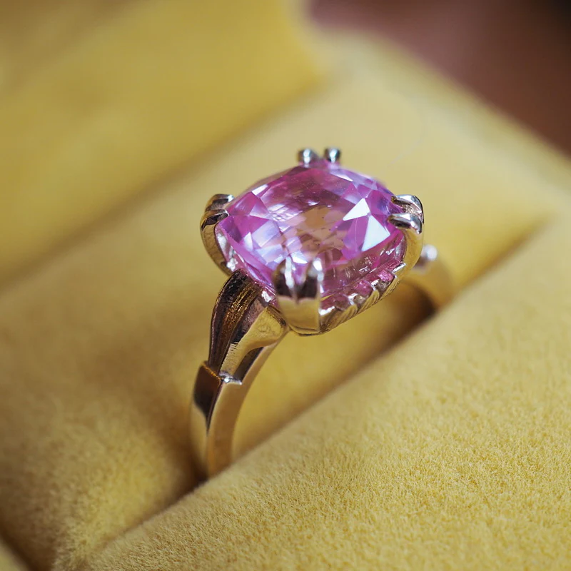 Pink Morganite Art Deco Ring - Image 2