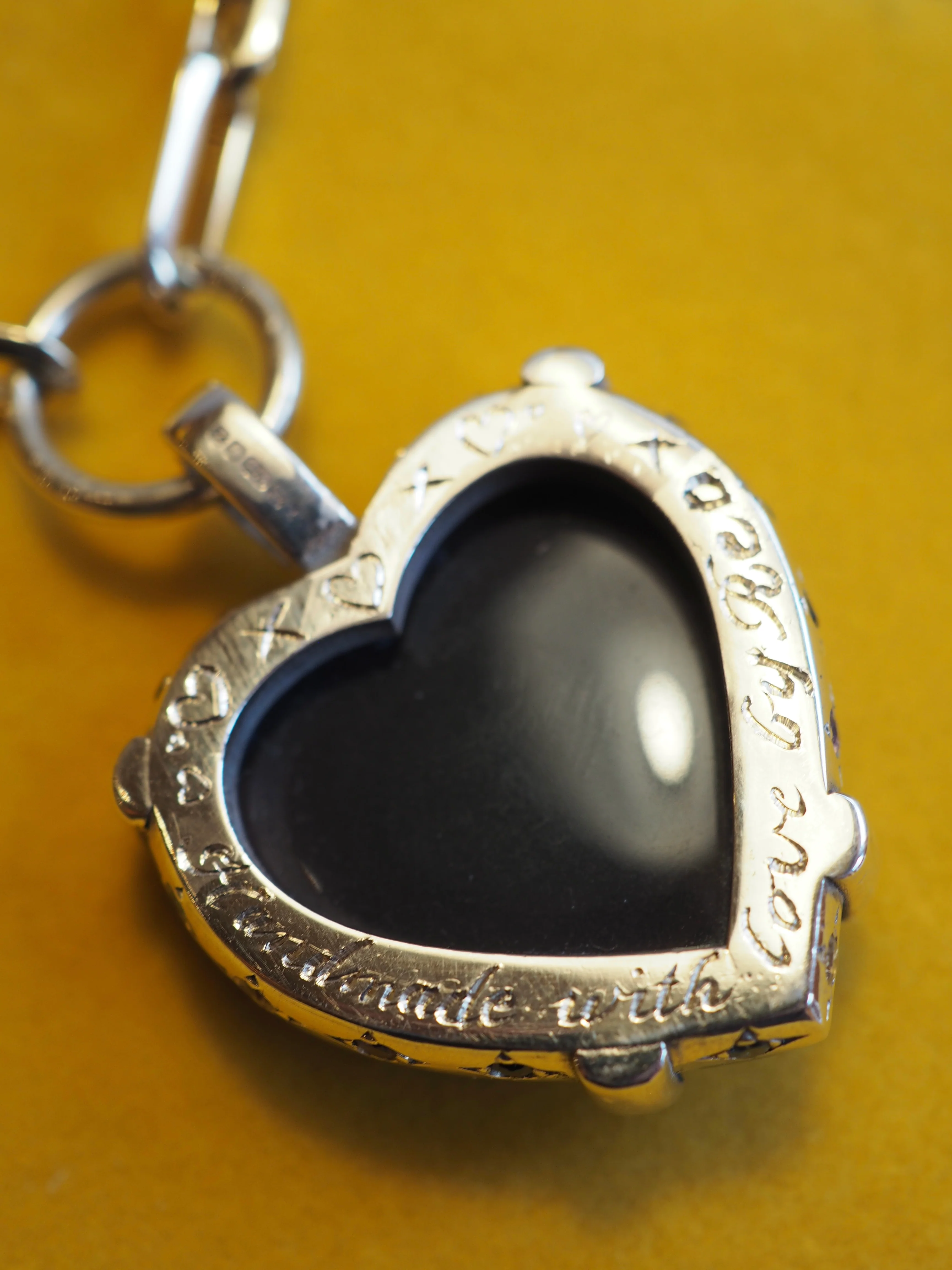 Rainbow Obsidian Heart Necklace - Image 3