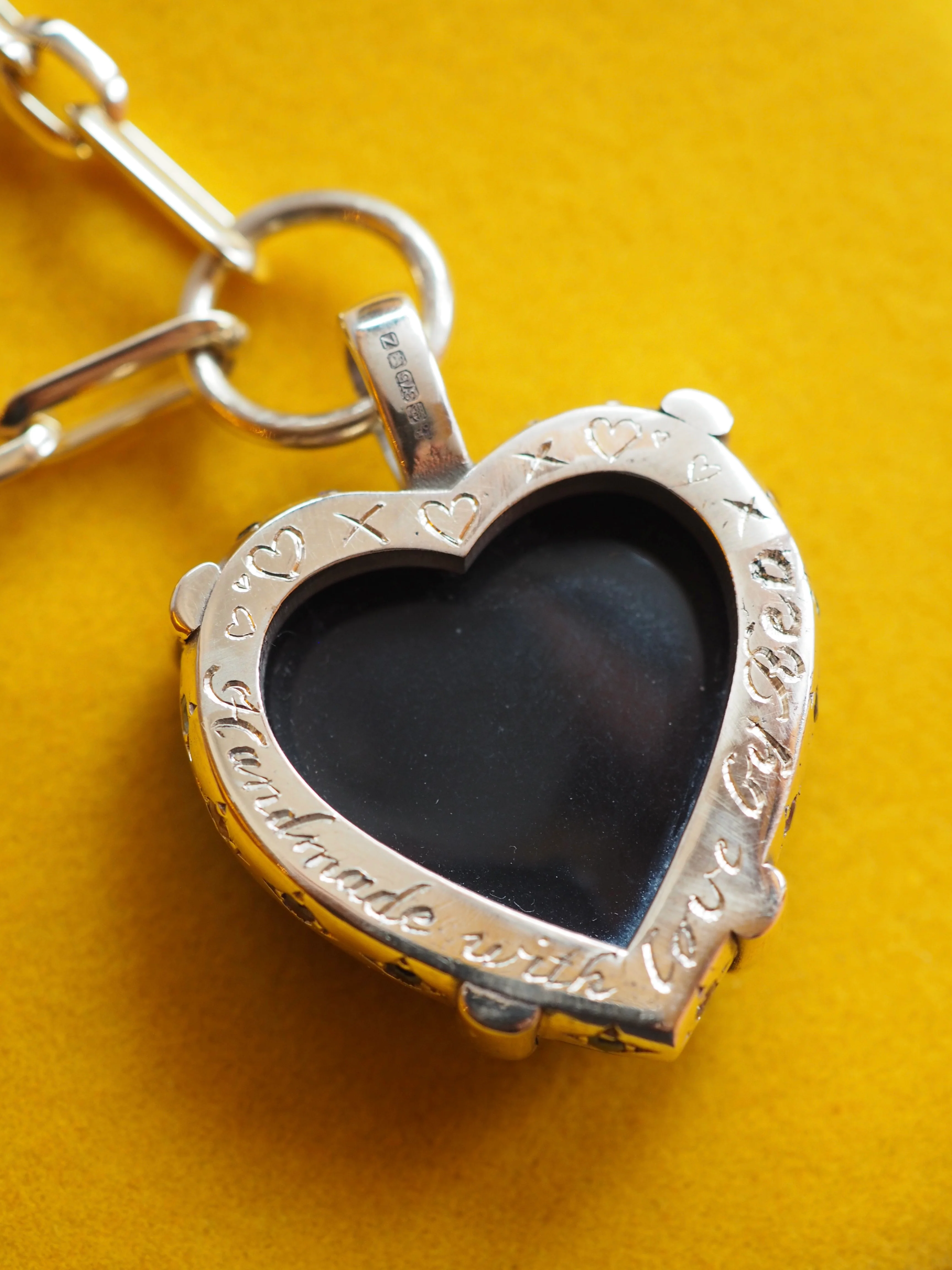 Rainbow Obsidian Heart Necklace - Image 5
