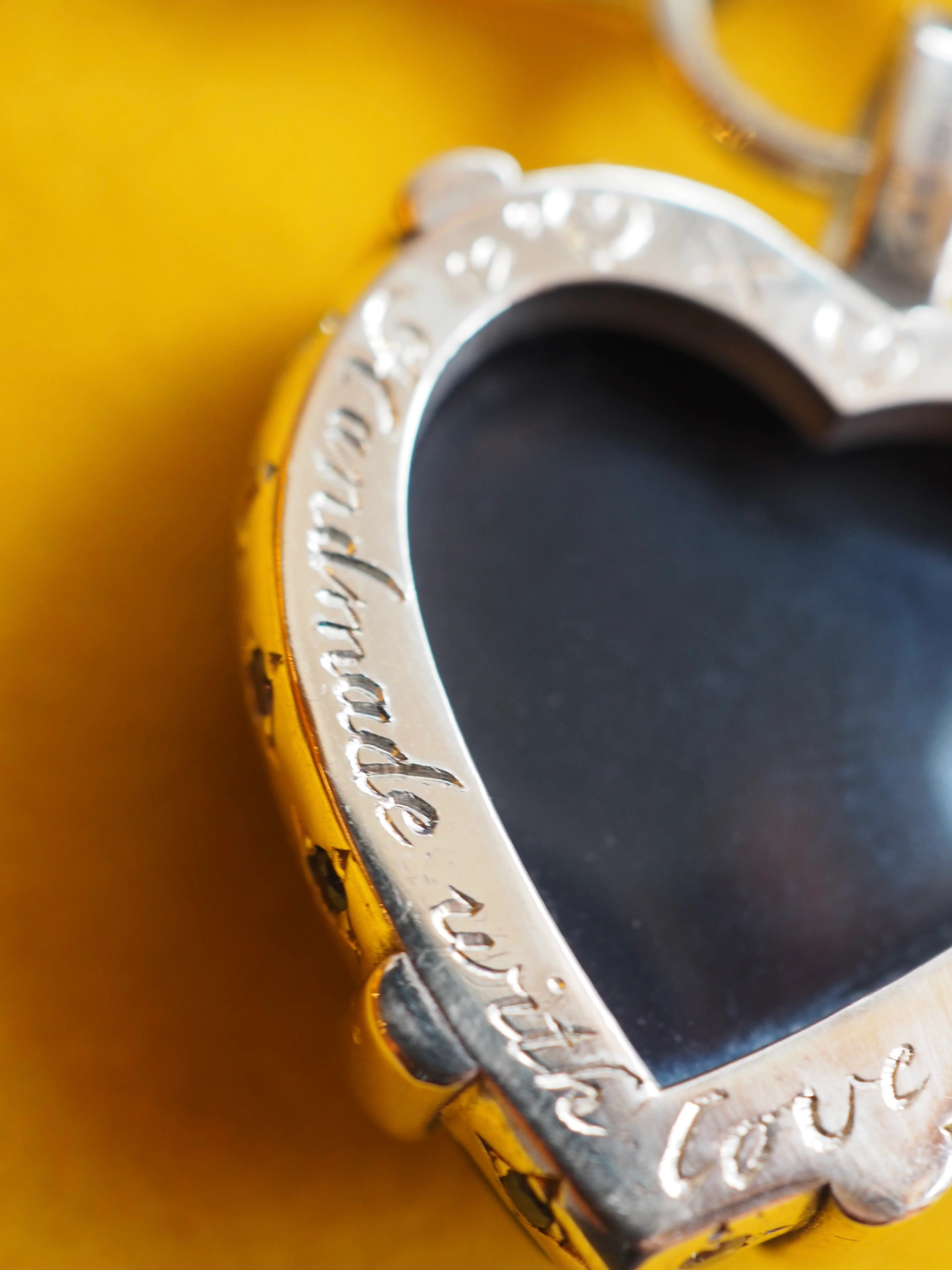 Rainbow Obsidian Heart Necklace - Image 9