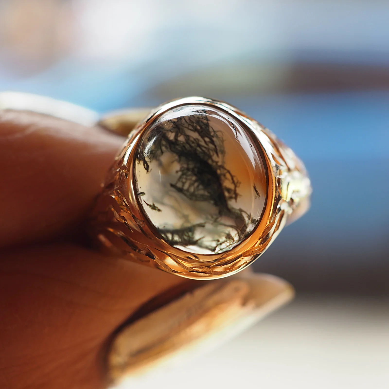 Seaweed Agate Signet - Image 4