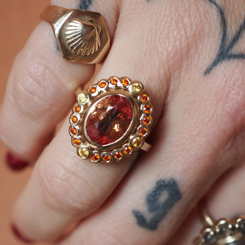 Sunset Sapphire Ring - Image 2