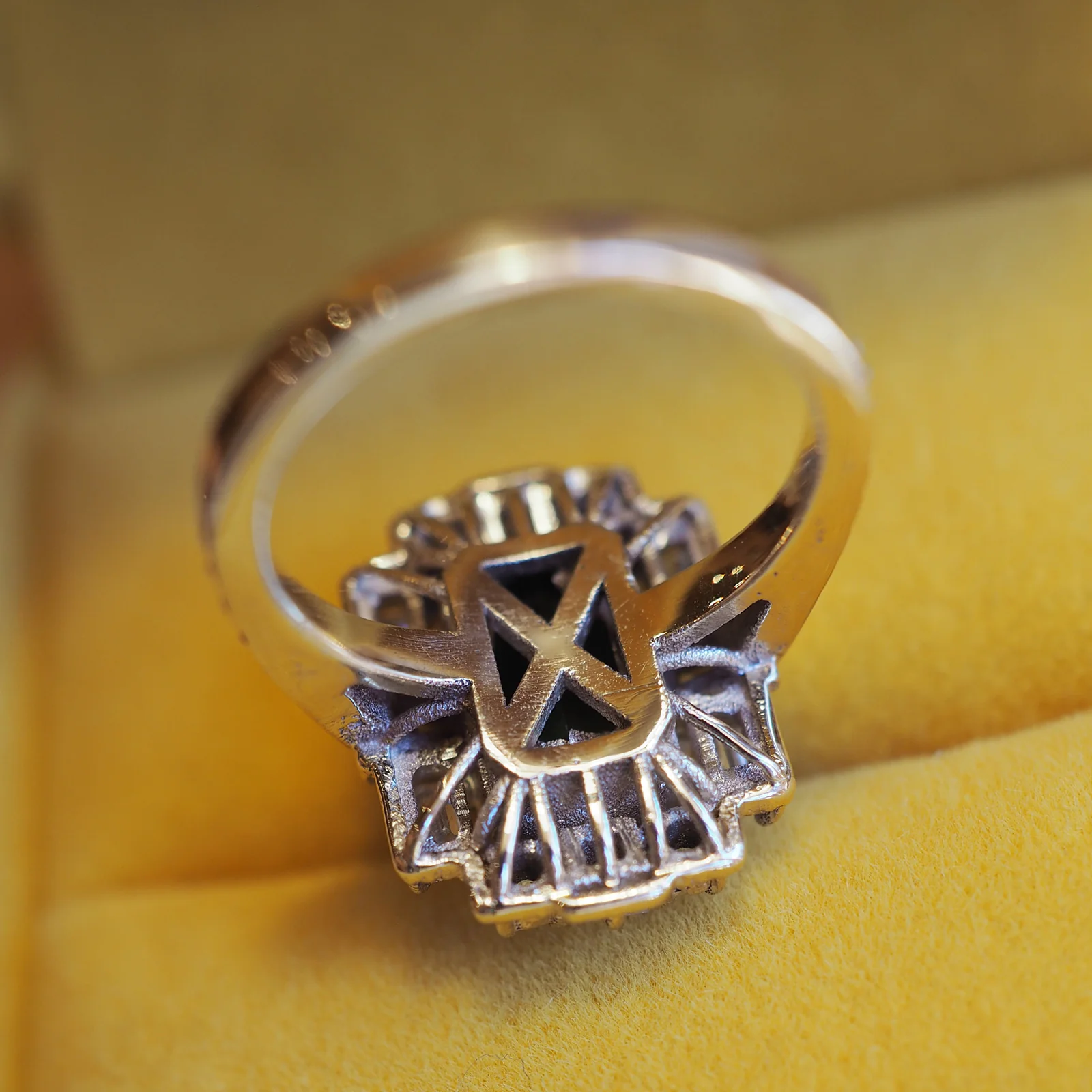 Tourmaline & Diamond Art Deco Ring - Image 3