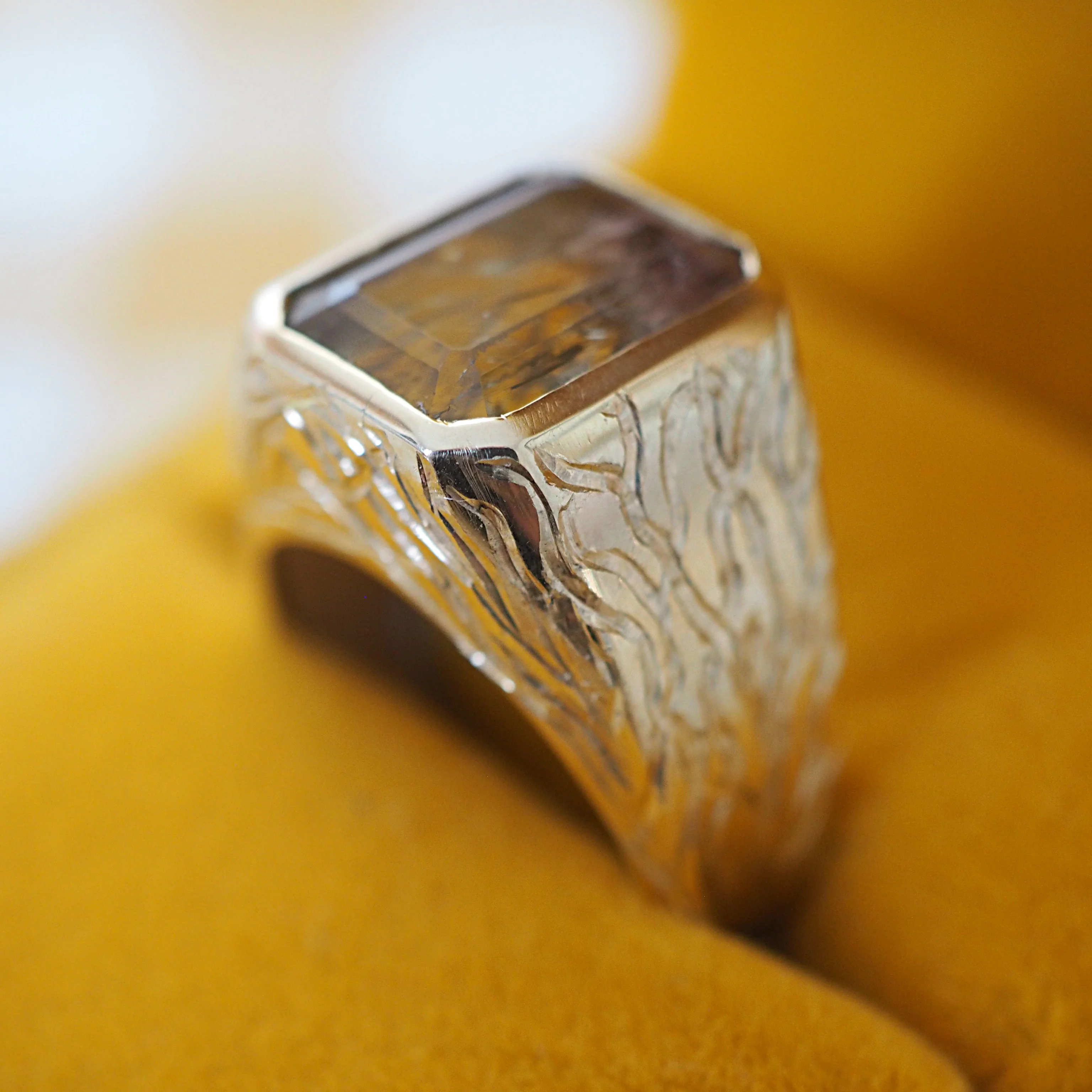 Walpole Bay Ring 19 Rare Seaweed Tourmaline - Image 2