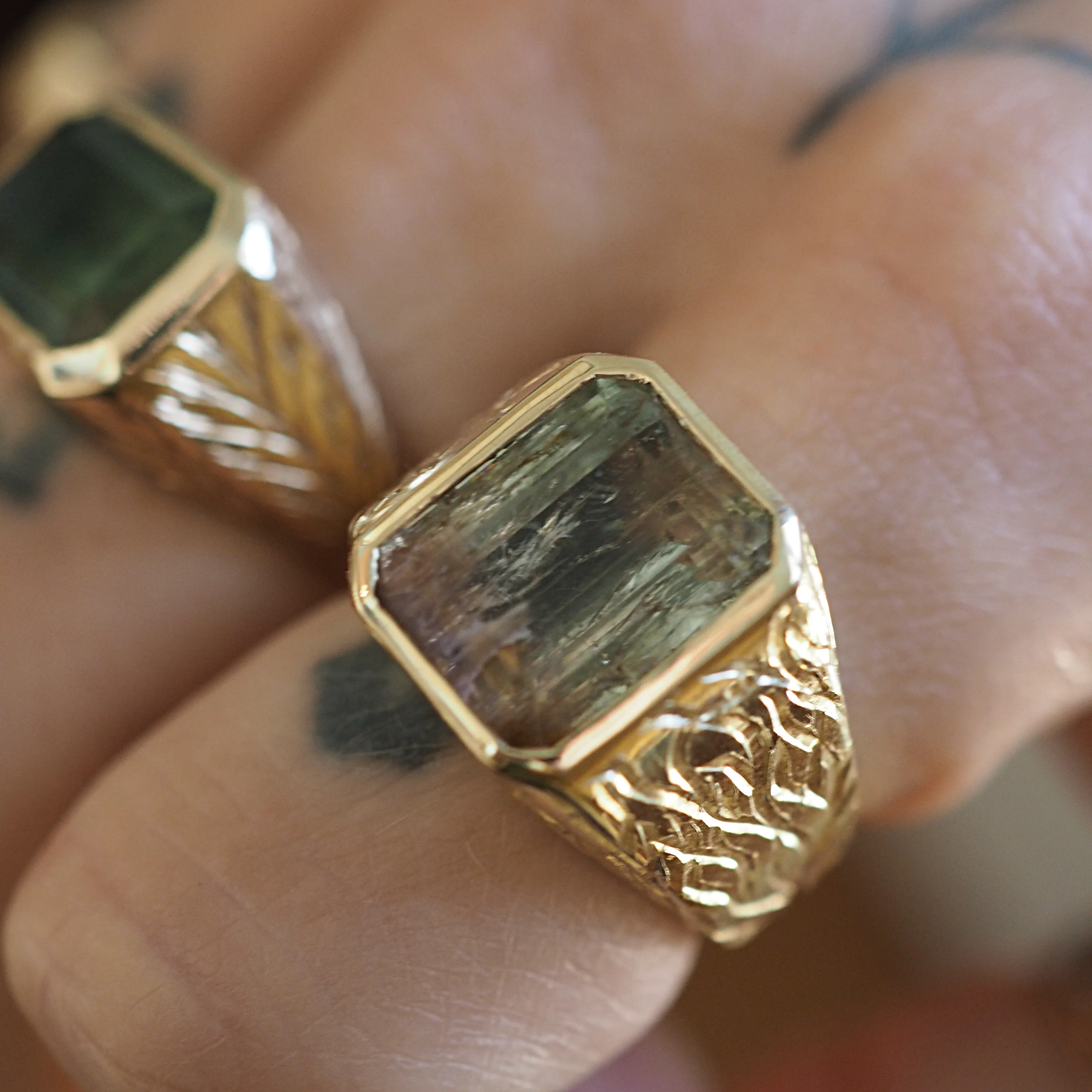 Walpole Bay Ring 19 Rare Seaweed Tourmaline - Image 6