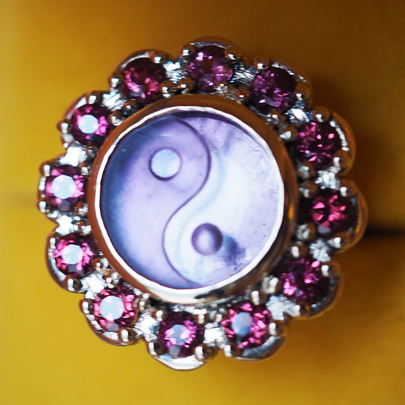 Yin Yang Flower Power Ring - Image 2